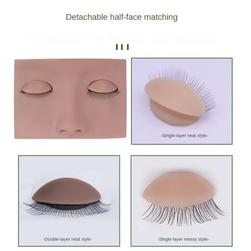 Headform Lash Makeup Supplies Lashes Accessories Grafted Eyelash Head Mold Mannequin Eyelashes Practice