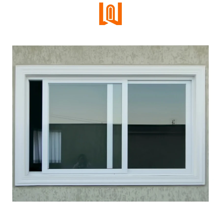 WANJIA commercial heat insulation sound proof window vinyl windows for houses pvc sliding window
