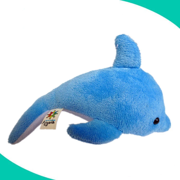 wholesale soft  cute 6' baby lovely blue small stuffed plush dolphin keychain toys
