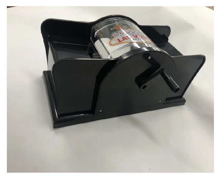 Poker 2 Deck Manual Card Shuffler Casino Playing Card Mixer Black Automatic 1 Set Hand Crank Card Shuffler SZ CN;GUA CL056