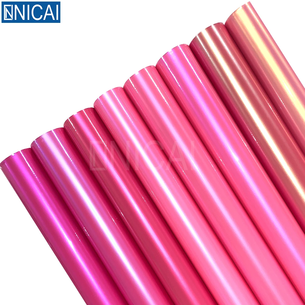 NICAI Premium Car Wrap Vinyl  Self Adhesive Vinyl Film Candy Purple Color Change Vinyl Stickers Car Wrapping Film