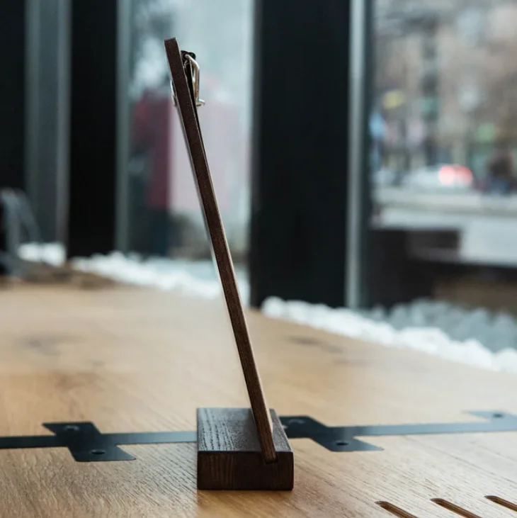 Restaurant Table Tents Menu Board Wood Table Stand Menu Holder Wooden Sign Holder Menu Covers Wedding Signs Clip Board