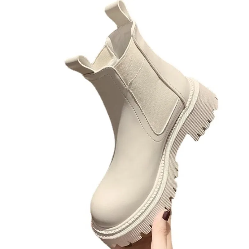 Dropshipping Custom Logo Winter Chelsea Boots Women Fashion Ladies Chunky Platform Boots