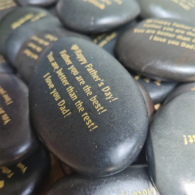 Оптовая Продажа с фабрики, полированные камни с пальмовым словом, Гравировальный камень, пальмовый камень, вдохновляющие камни со словами благодарности в качестве подарков