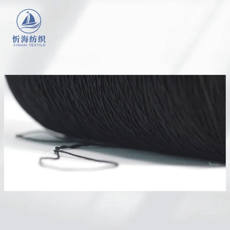 52# smocking elastic thread latex rubber double covered yarn clothes wrinkle used in clothing fabric jiaxing xinhai textile