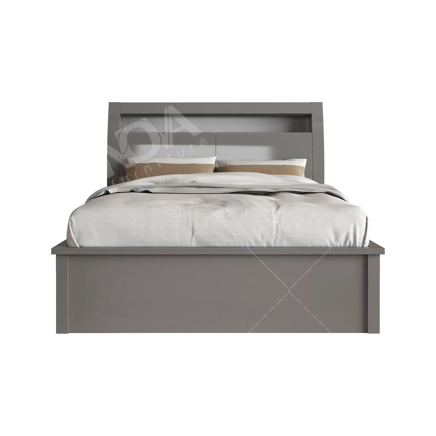 NOVA Hotel Bedroom Lift Up Storage Bed High Gloss Painting Master Bedroom Double Bed Modern Bedroom King Size Bed With Storage