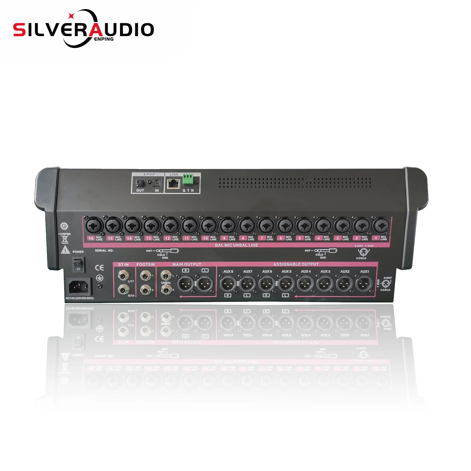 GAX-DZ20 на сцене конференции цифровой микшерный пульт с сбалансированным запись встроенный звуковая карта большим дисплеем смеситель