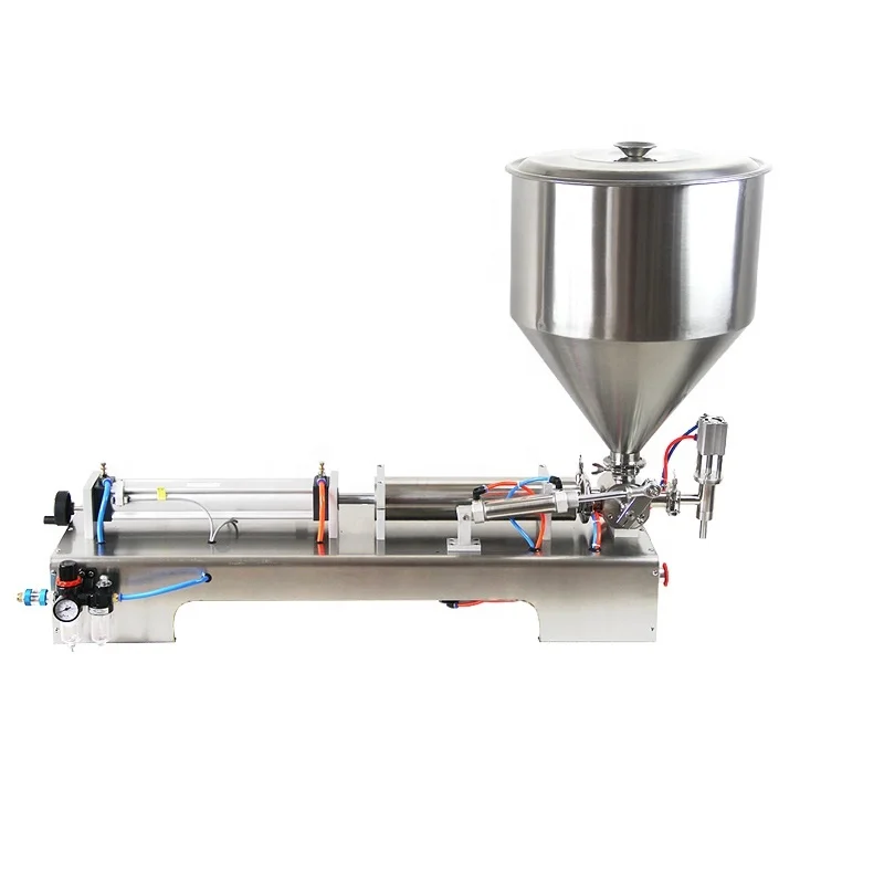 semi automatic small piston beverage honey shampoo nail cosmetic plastic paint bottle liquid paste packing and filling machine