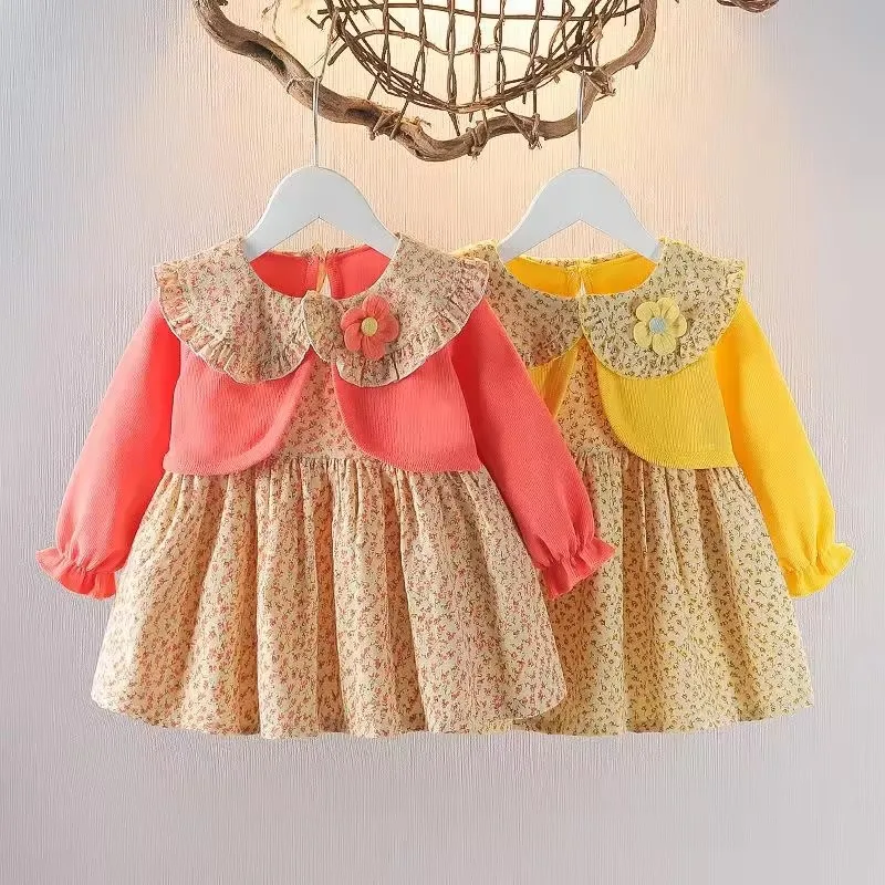 Bulk Girls Tutu Pretty Dress Long Sleeve Gauze Dress For Girls Autumn Kids Frock Designs Pictures