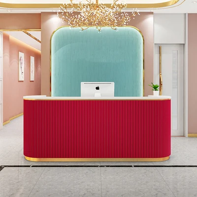 Salon Beauty Reception Black Luxury Design Commercial Office Furniture Reception Desk counter desk