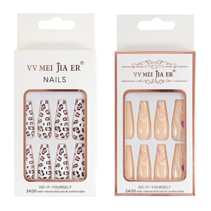 Wholesale Price Long Ballerina Coffin Shining Stars Diamond Nails Art Press On Nails wholesale Custom Artificial Customize Nails