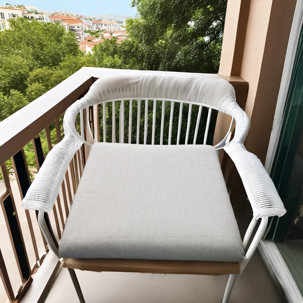 Waterproof Leather Patio Seat Cushion Large Office and Dining Chair Cushions with Foam Filling for Outdoor Use