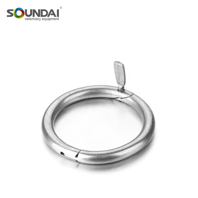 Long lasting Veterinary Animal Stainless Steel Bull Nose Head Ring For Cow