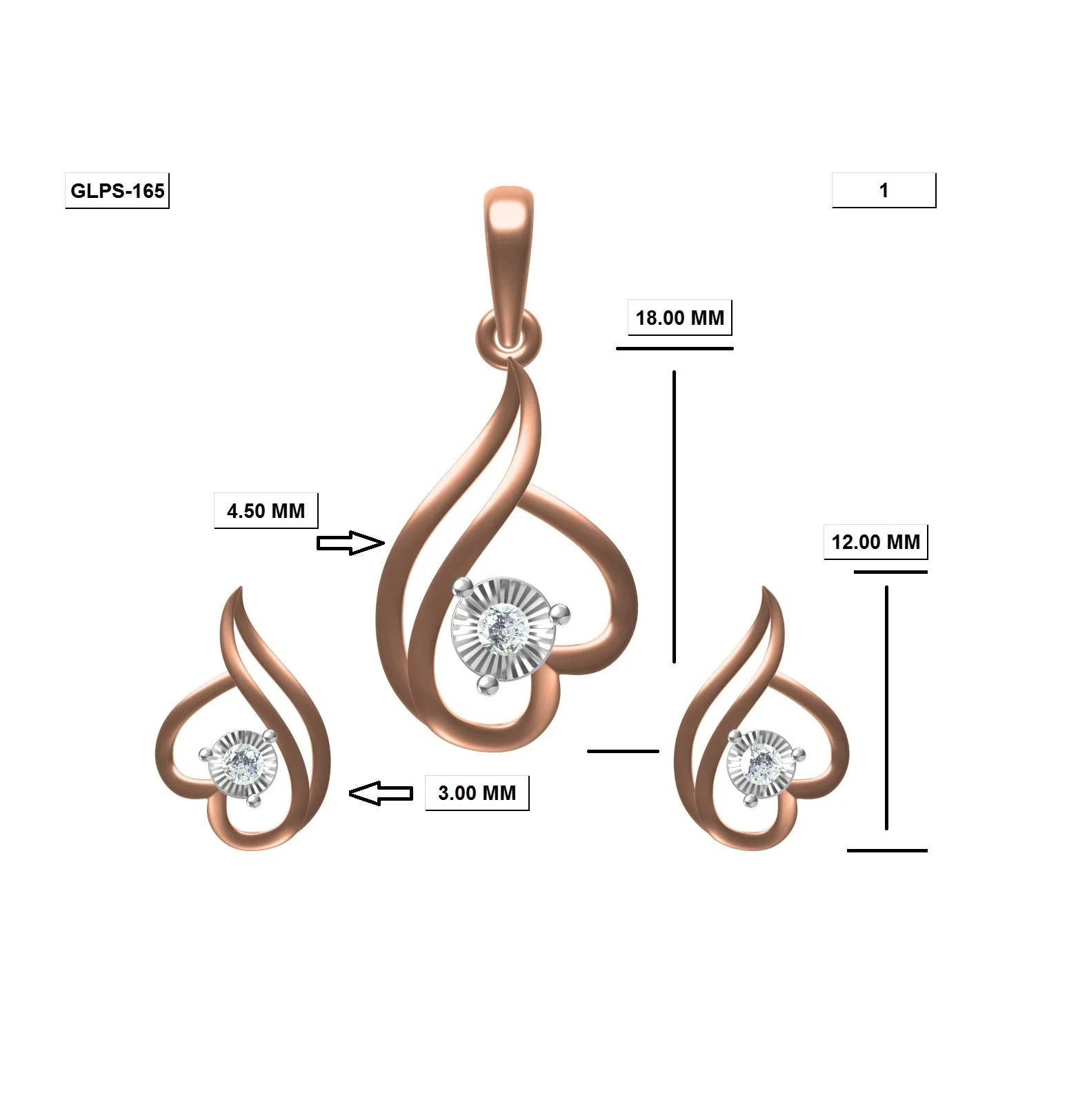 
Fashion Wholesale 18K Yellow, Rose, White Gold Plated Jewelry Custom Pendant for Women/Men/Girl/Daughter/Wife 