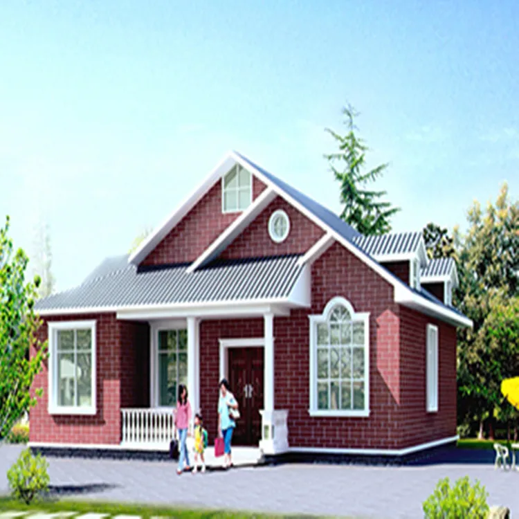 Prefabricated Mini House Light Steel Modern Design Villas Outdoor Light Gauge Steel Frame House
