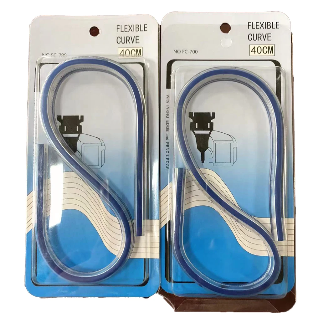 ML Wholesale 40CM Plastic Flexible Curve Ruler for Art Painting & Engineering Design/Bending Ruler Snake rules