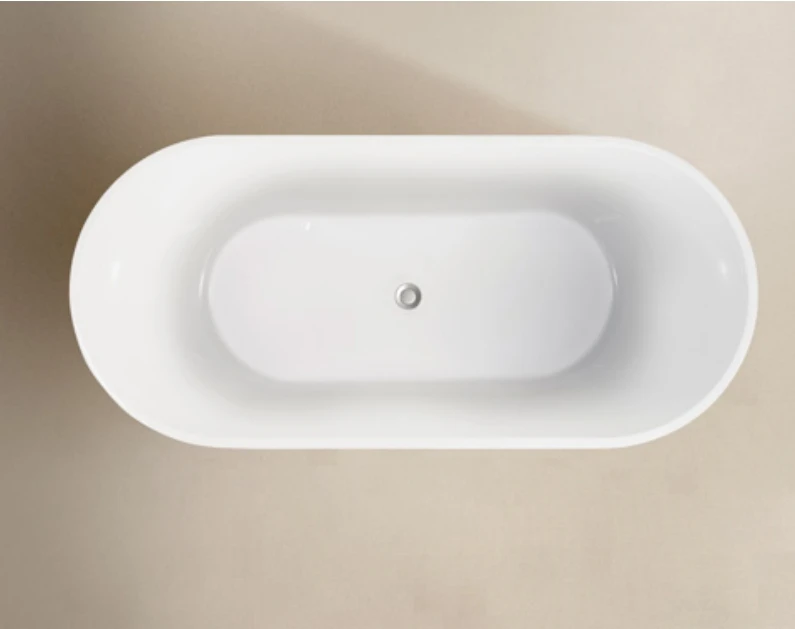 New Black Fluted CUPC Bathroom Acrylic Freestanding Bathtub Stand alone bath Tub Free standing bathtub