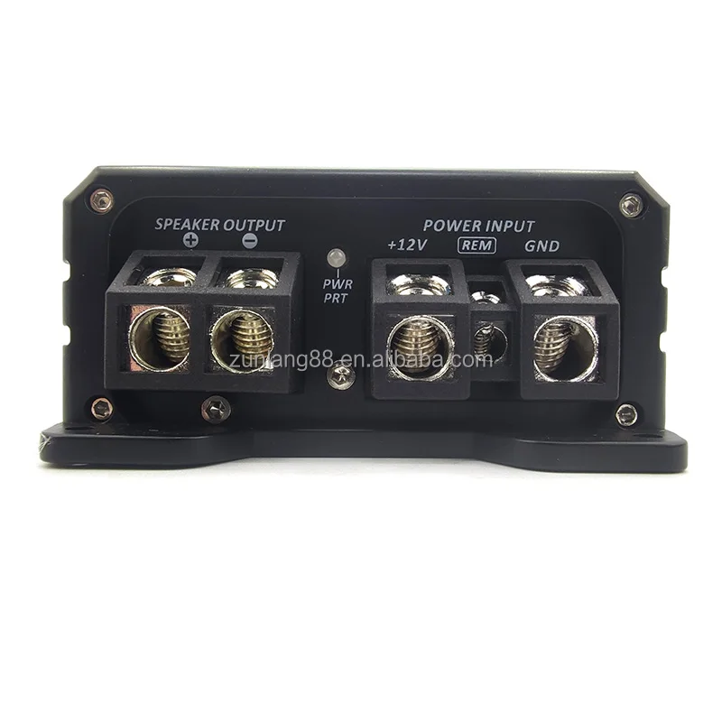 OEM Factory Monoblock Car Subwoofer Speaker Amplifier 1500W RMS Class D Korean Sound Mono Amplifier made of Aluminium