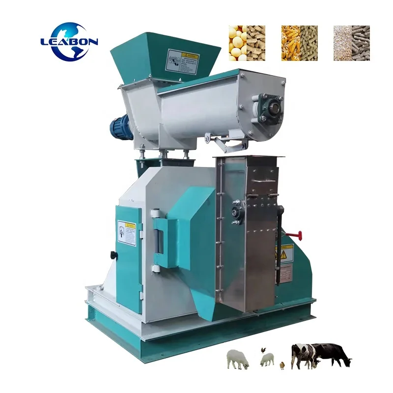 CE Approved 4/6mm Chicken Food Processing Machine /Poultry Feed  Pellet Mill for Farm Feeding Use
