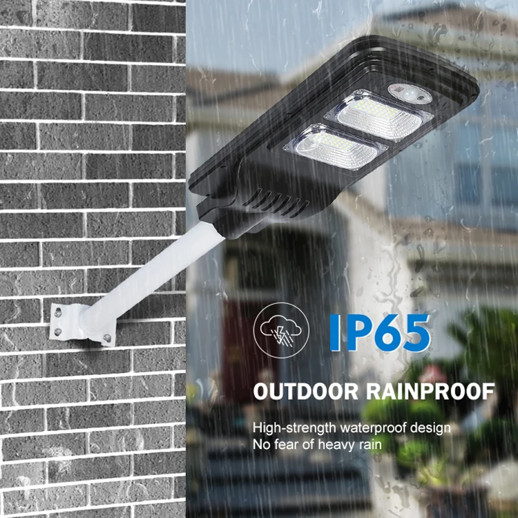HUAPAI Energy Saving Ce Rohs Ip65 Waterproof SMD All In One 20w 40w 60w 80w Led Solar Street Light