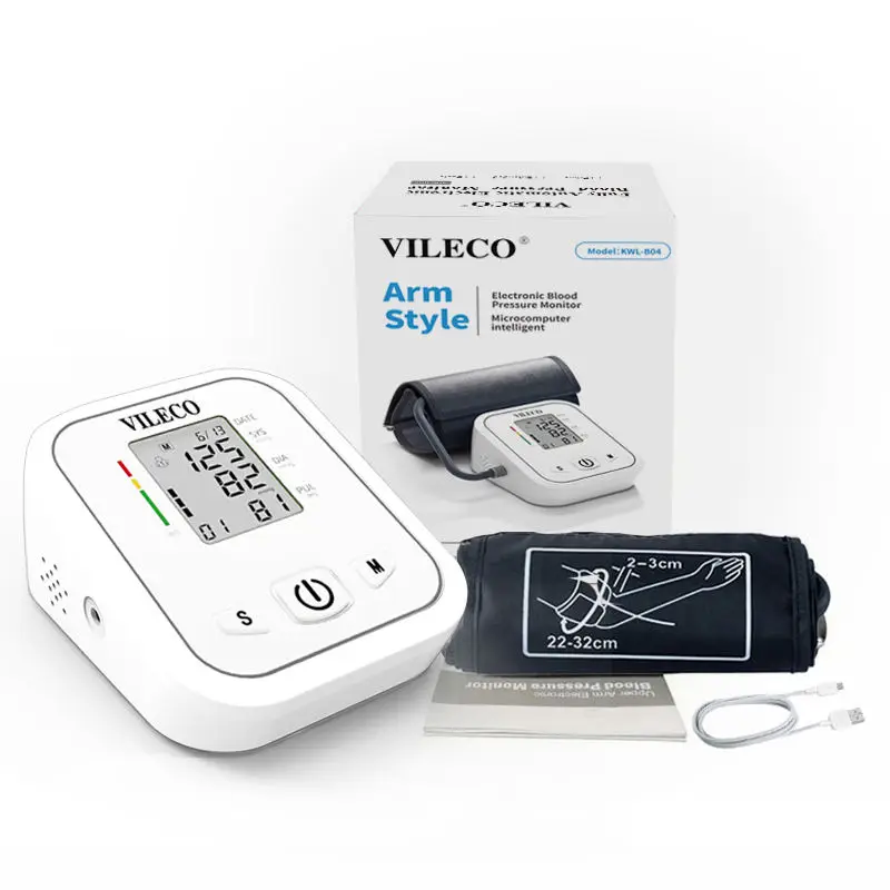 Новый оригинальный цифровой монитор артериального давления Vileco типа Arm со съемной батареей