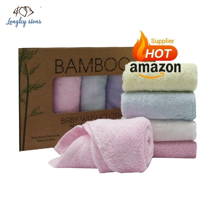Organic Bamboo Fiber baby washcloth Baby Wash cloth washcloths