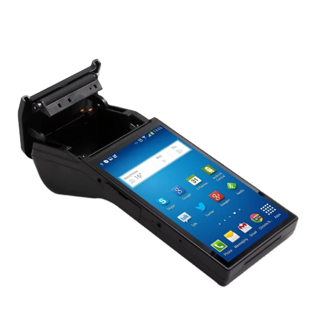 80mm Bulit-in Thermal Receipt &Label Portable POS Terminal   7' IPS Screen With NFC And Scanner Support 4G Android 11