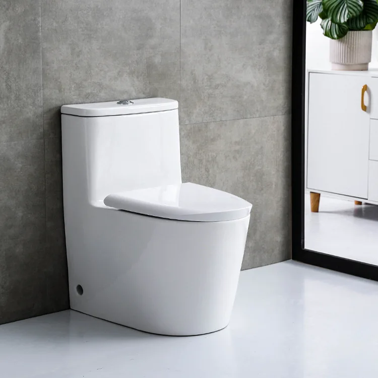 Toilet Bathroom Ceramic One Piece Toilet Wholesale Cheap Price Quiet White Commode Home Water Saving Toilet