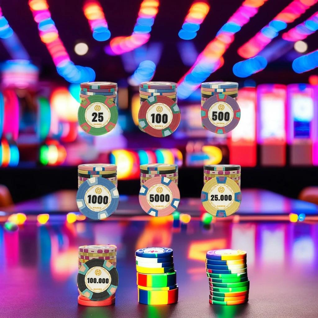 Высококачественные персонализированные глиняные фишки для покера WSOP рулетка блэкджека Outlaw Aria Mahjong Milano Milan-для любителей