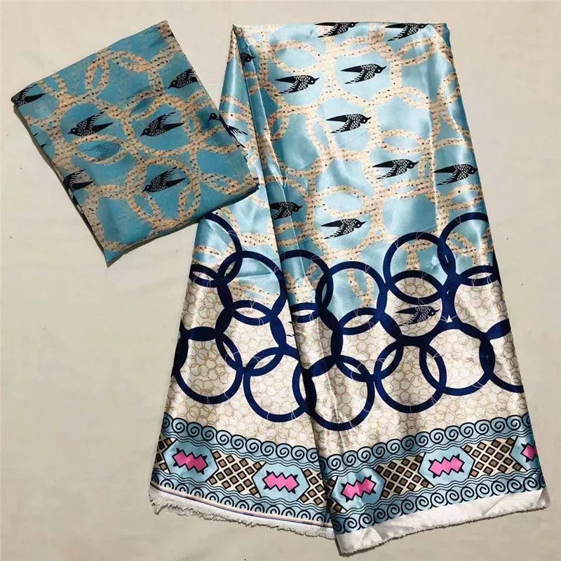 free shipping 4 yards organza with 2 yards ribbon satin silk african material wax print free shipping