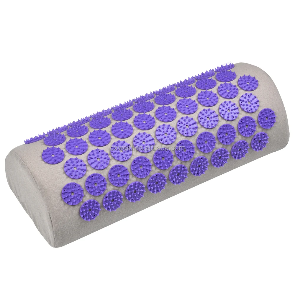 linen cotton neck acupressure massage pillow acupuncture mat pillow Relieve Relief Acupressure  Massage pillow