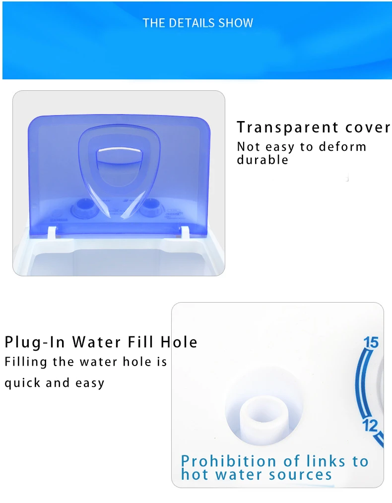 Lavadoras De Ropa Washing Machine 7kg Portable and Shoe Washer with Dryer Cover Top Load Waterproof