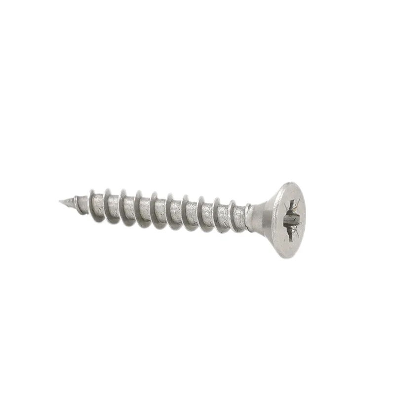 China Manufacturer Stainless Steel 304 316 Pozi  Flat Head  Chipboard Screw