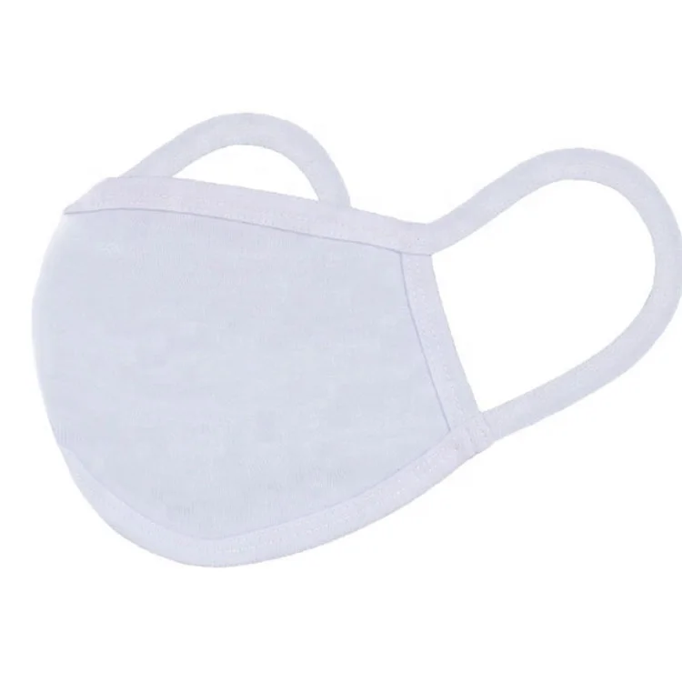 Personality Custom Thermal transfer Printed Blank White Dustproof anti-wind party facial decorated shield