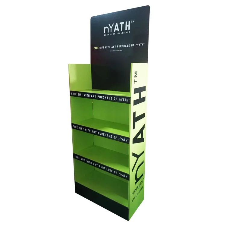 Магазин витринные полки оптовиков розничная продажа картонный пол Макияж Косметический Дисплей Стенд с логотипом