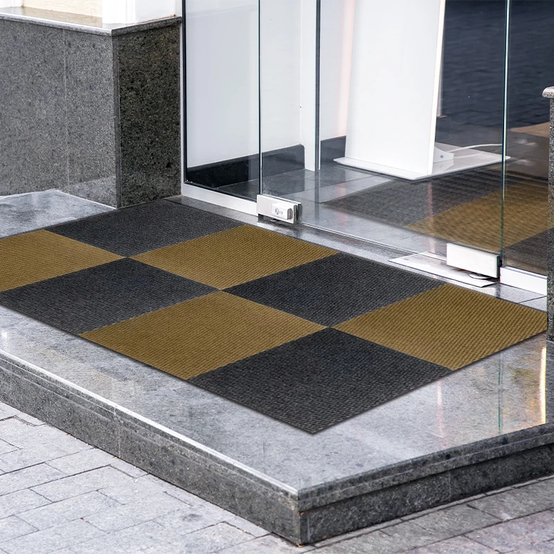 Shopping Interlocking Modular Carpet easy click lock Mall Dust Removal Non Slip welcome mat Entry Outdoor Door Mat