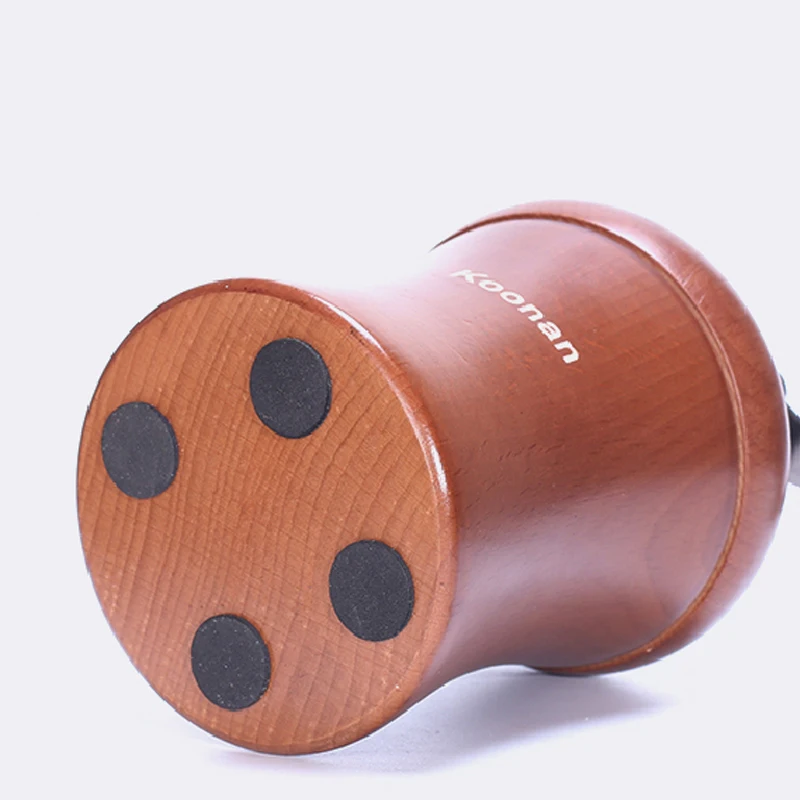 Manual coffee grinder hand crank adjustable wood household coffee bean grinder coffee machine