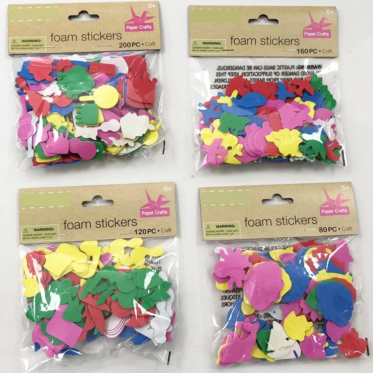 Wholesale Mixed Decorative Sticker Holiday Decoration Safe Foam Wall Stickers