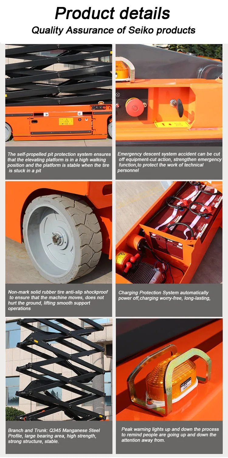 electric scaffolding lift for building construction remote control mobile lifting platform truck foldable electric lifting tool