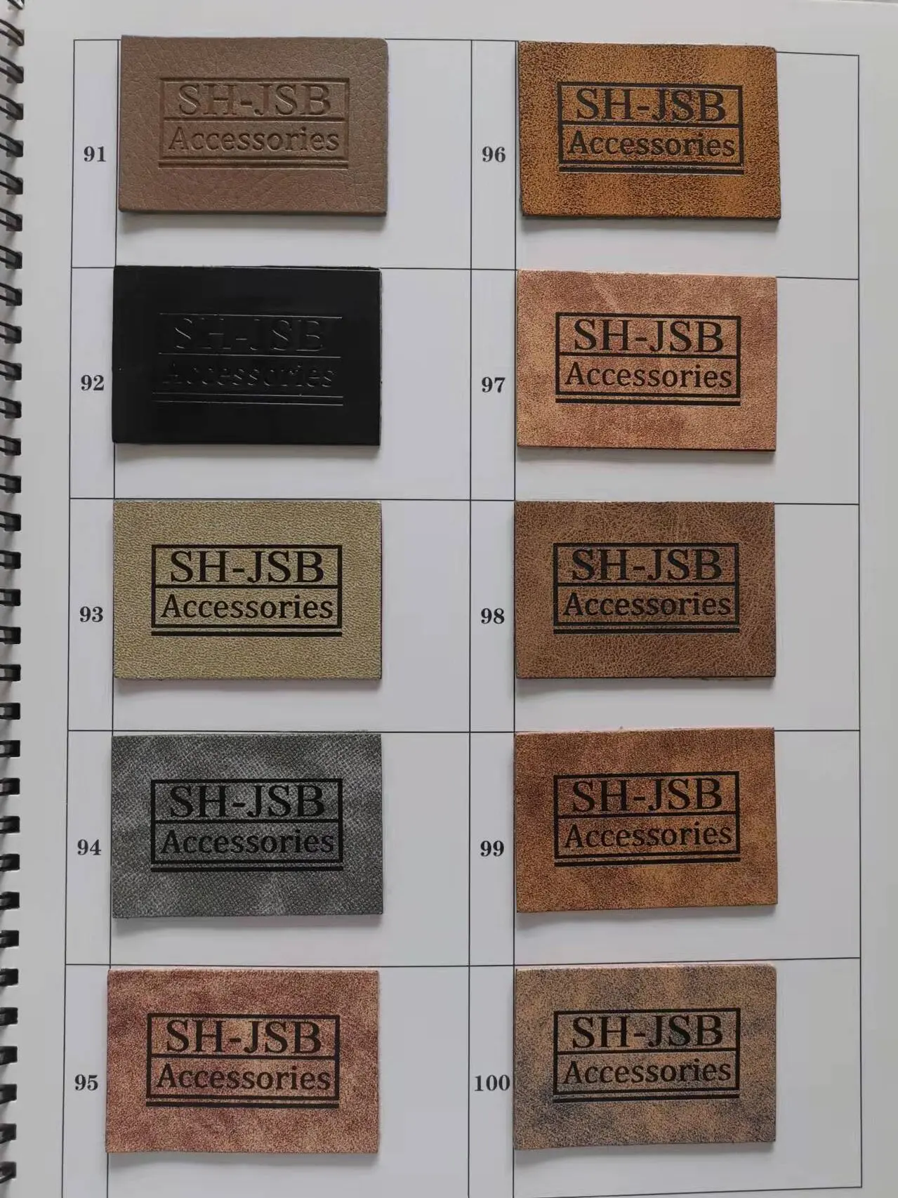 jacket PU label leather brand patch labels