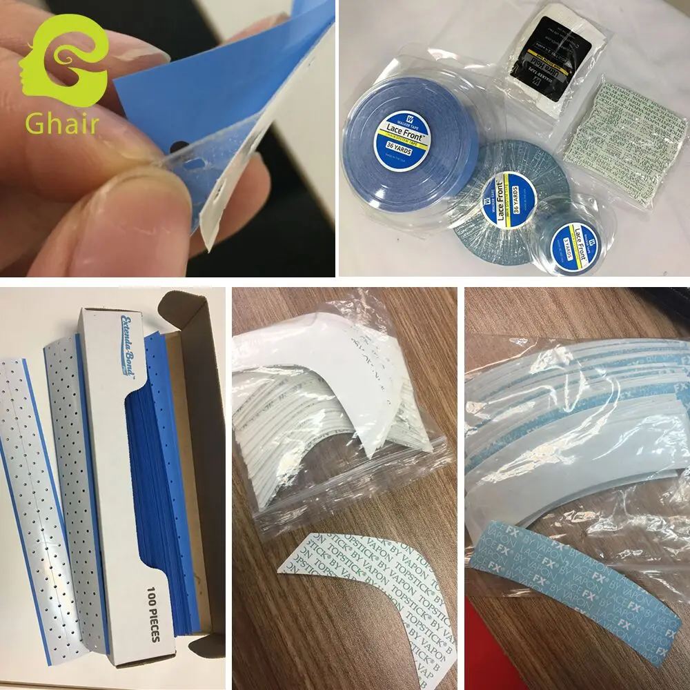 
Adhesive super strong hold waterproof tape hair salon toupee glue wig tape for hair extensions double sided tape 