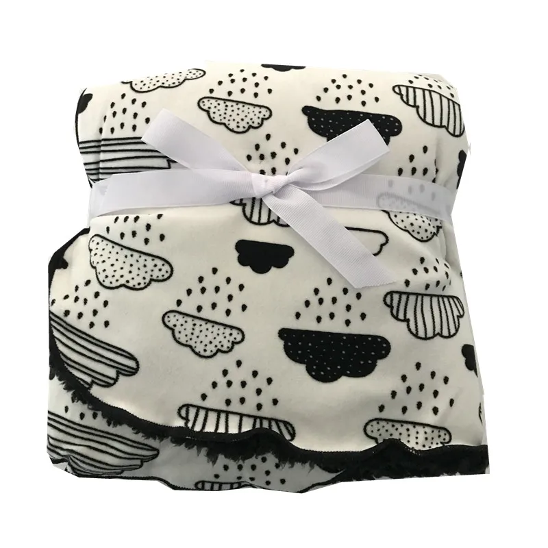 Breathable High Absorbent Hot Selling Baby Blanket Fleece Baby Wrap Swaddle Blanket for Sale Cotton 100% Polyester 40 Baby Sheet