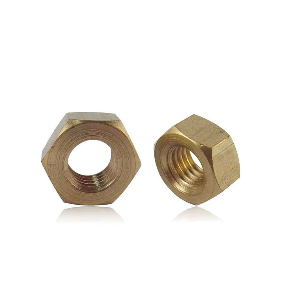 Custom High Quality Fasteners DIN 555 934 12mm Tuercas Manufacture M5 Brass Hex Nut