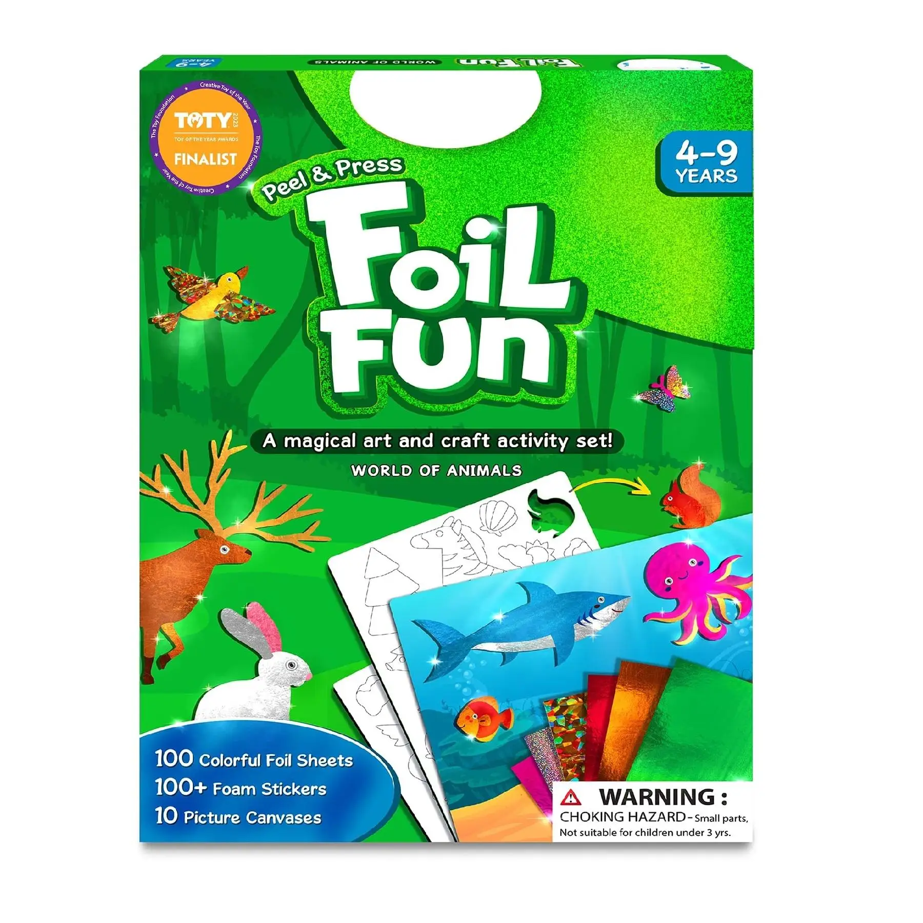 Customize only - Foil Fun Animals Educational Fun No Mess Art for Kids Craft Kits & Supplies DIY Creative Activity