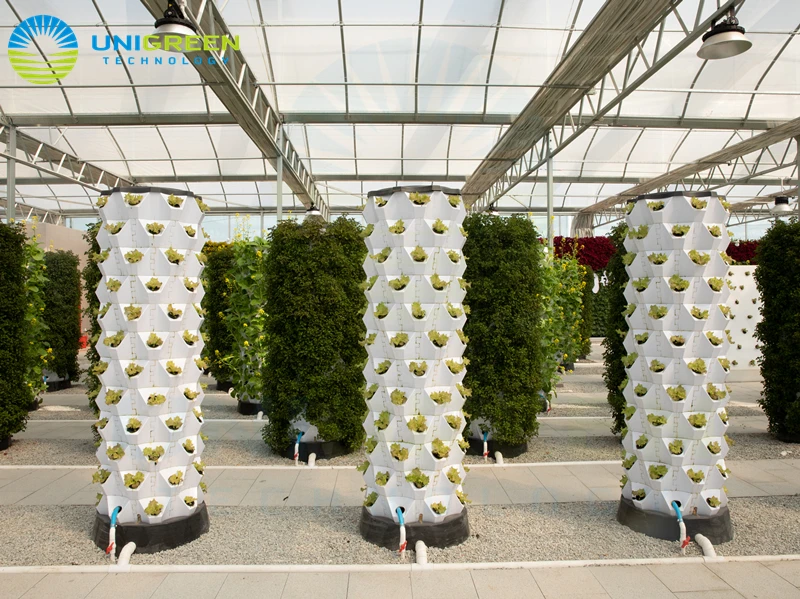 High Efficient Hydroponic Hydroponic Garden Grow Tower 8layers Greenhouse Full Growing System