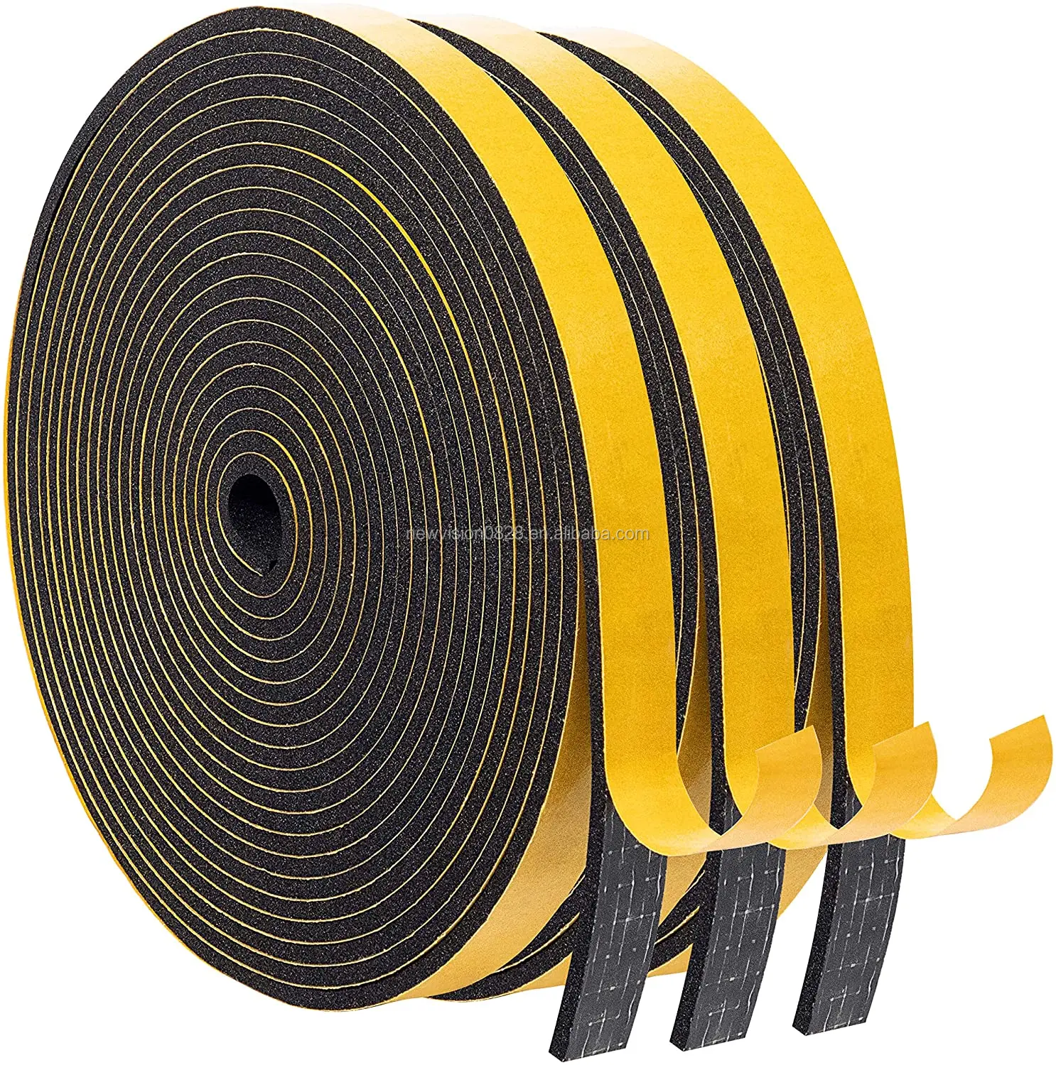 
Heat Resistant Flame High Quality Glue Insulation High Density Epdm Foam Tape For Door And Window Seal 