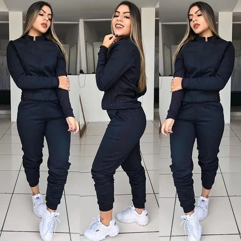 
Wholesale seamless sport pant fitness zipper sport jacket coat suit for women 