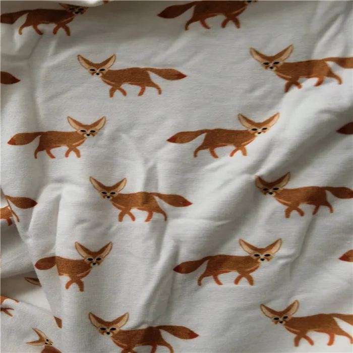 
Printed Custom Digital Printing Bamboo Lycra Fabric 