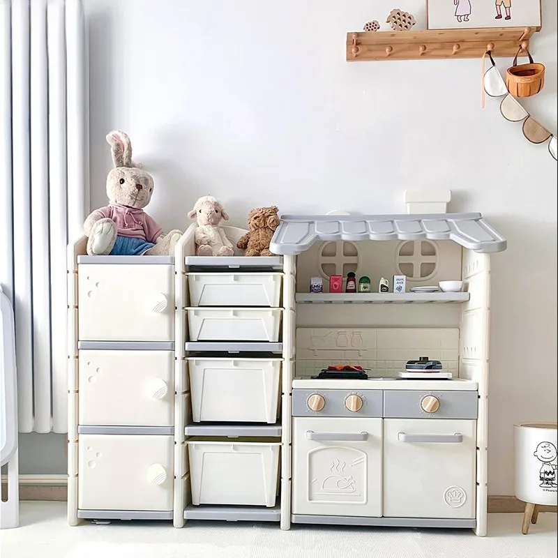 2025 New Style Household Toys Kids Cabinets Popular Sale Kids & Teen Storage Toy Organizer Shelf Cabinet Plastic Toy