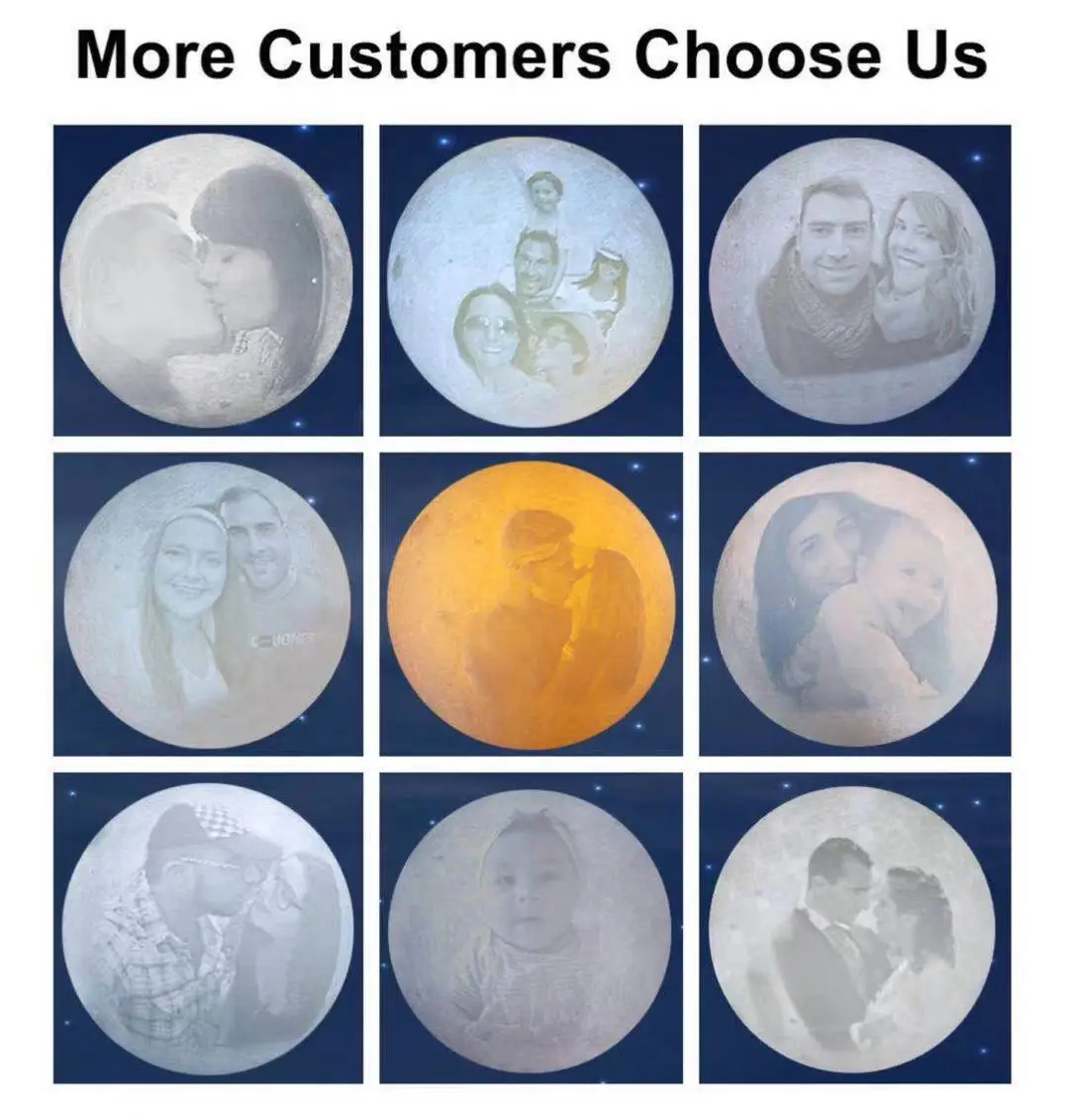 KY Christmas Gifts Round Ball Floating Quran Star 3D Electric Sensor Lamp Moon Shape Led Night Light